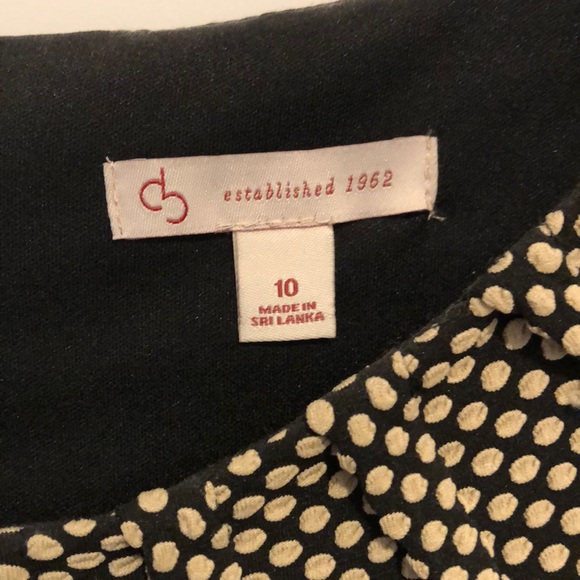 Dress Barn peplum polka dot dress size 10 - Picture 5 of 5